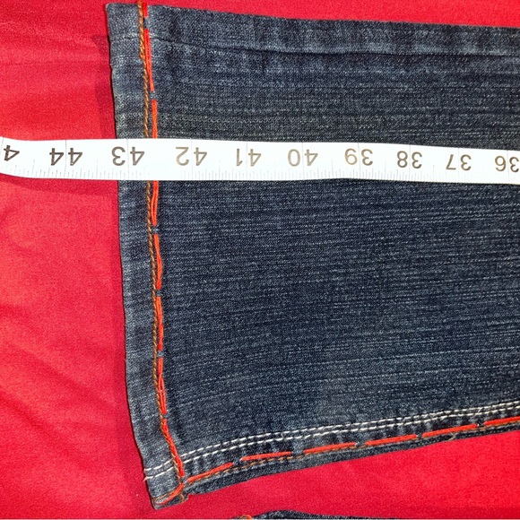 LAGUNA BEACH JEANS VINTAGE STRAIGHT CUT POCKET SKULLS SIZE 31 BLUE MADE IN USA - Picture 13 of 14